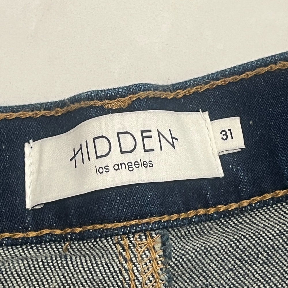 Hidden Logan High Rise Dad Jean Dark Wash NWT Size 31 - Picture 7 of 8